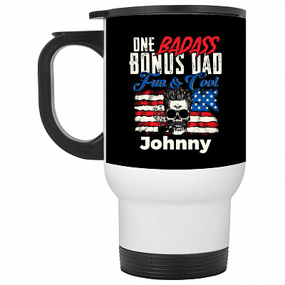 14 oz. White Travel Mug