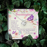 To My Granddaughter Someday When The Pages Of My Life End Love Knot Necklace