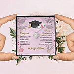 To My Daughter Happy Graduation Day Your Future Is Bright Love Knot Pendant Necklace