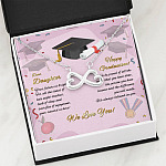 To My Daughter Happy Graduation Day Your Future Is Bright Infinity Heart Pendant Necklace
