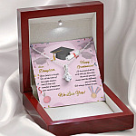 To My Daughter Happy Graduation Day Your Future Is Bright Alluring Beauty Necklace