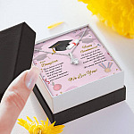 To My Daughter Happy Graduation Day Your Future Is Bright Alluring Beauty Necklace