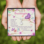 To My Granddaughter Someday When The Pages Of My Life End Alluring Beauty Necklace