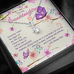 To My Granddaughter Someday When The Pages Of My Life End Alluring Beauty Necklace