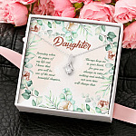 To My Daughter Someday When The Pages Of My Life End Alluring Beauty Necklace