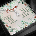 To My Daughter Someday When The Pages Of My Life End Alluring Beauty Necklace