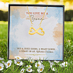 3VT. You Give Me A Boner Infinity Heart Necklace (Gold) 7