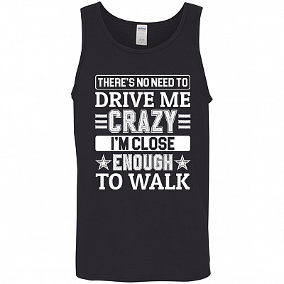 Crazy Tank, Black, Unisex Tank Top