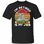 retire, Black, Unisex T-Shirt