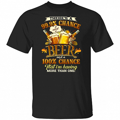 beer, Black, Unisex T-Shirt