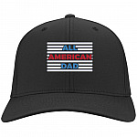 american dad hat, Black, Twill Cap