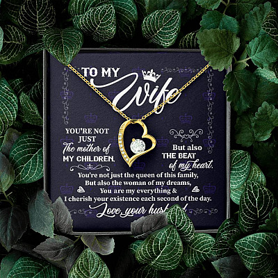 To My Wife You're Not Just the Mother of My Children Forever Love Pendant Necklace