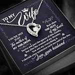 To My Wife You're Not Just the Mother of My Children Forever Love Pendant Necklace