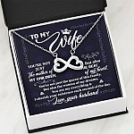 To My Wife You're Not Just the Mother of My Children Infinity Heart Pendant Necklace
