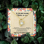 To The Best Future Mother-In-Law Thank You For Sharing Your Son Husband's Mom Forever Love Heart Necklace