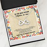 To The Best Future Mother-In-Law Thank You For Sharing Your Son Husband's Mom Infinity Heart Necklace