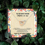 To The Best Future Mother-In-Law Thank You For Sharing Your Son Husband's Mom Interlocking Hearts Necklace