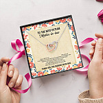 To The Best Future Mother-In-Law Thank You For Sharing Your Son Husband's Mom Interlocking Hearts Necklace