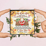 My Only Love I Wish I Could Turn Back The Clock Baby Yoda Couple Interlocking Hearts Pendant Necklace