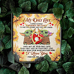 My Only Love I Wish I Could Turn Back The Clock Baby Yoda Couple Forever Love Heart Pendant Necklace
