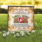 My Only Love I Wish I Could Turn Back The Clock Baby Yoda Couple Forever Love Heart Pendant Necklace