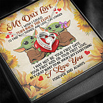 My Only Love I Wish I Could Turn Back The Clock Baby Yoda Couple Forever Love Heart Pendant Necklace