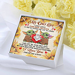 My Only Love I Wish I Could Turn Back The Clock Baby Yoda Couple Love Knot Necklace