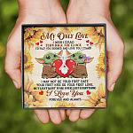 My Only Love I Wish I Could Turn Back The Clock Baby Yoda Couple Alluring Beauty Necklace