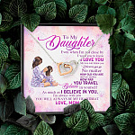 To My Daughter Even When I'm Not Close By I Want You To Know I Love You Joined Interlocking Hearts Necklace