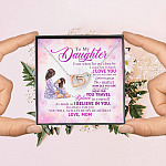 To My Daughter Even When I'm Not Close By I Want You To Know I Love You Joined Interlocking Hearts Necklace