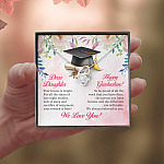 Dear Daughter Your Future Is Bright Happy Graduation We Always Believed In You Love Knot Necklace