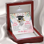 Dear Daughter Your Future Is Bright Happy Graduation We Always Believed In You Love Knot Necklace