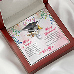 Dear Daughter Your Future Is Bright Happy Graduation We Always Believed In You Alluring Beauty Necklace Dear Daughter Your Future Is Bright Happy Graduation We Always Believed In You Alluring Beauty Necklace