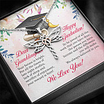 Dear Granddaughter Your Future Is Bright Happy Graduation We Always Believed In You Dragonfly Necklace Dear Granddaughter Your Future Is Bright Happy Graduation We Always Believed In You Dragonfly Necklace