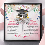 Dear Granddaughter Your Future Is Bright Happy Graduation We Always Believed In You Dragonfly Necklace Dear Granddaughter Your Future Is Bright Happy Graduation We Always Believed In You Dragonfly Necklace