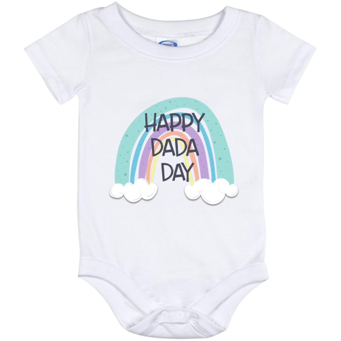 Happy Dada Day Onesie, White, Baby Onesie - 12 Month
