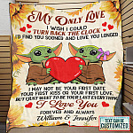 2VT. Baby Yoda My Only Love I Wish I Could blanket mk1