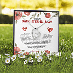 To My Daughter In Law We Both Love The Same Man I Will Forever Love You Forever Love Necklace