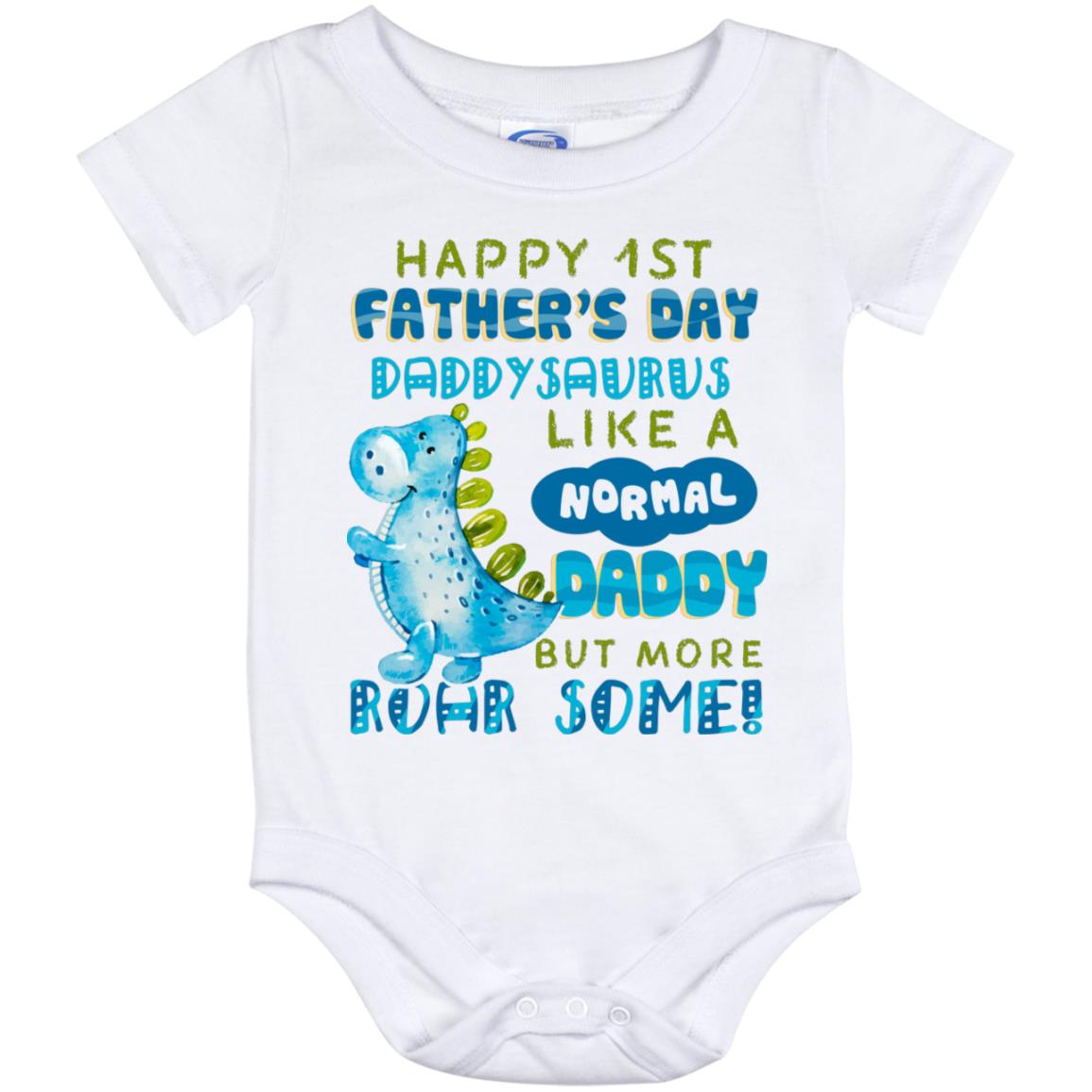 First Father's Day Baby Onesie, White, Baby Onesie - 12 Month