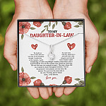 To My Daughter In Law We Both Love The Same Man I Will Forever Love You Alluring Beauty Necklace