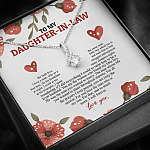 To My Daughter In Law We Both Love The Same Man I Will Forever Love You Alluring Beauty Necklace