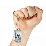 Reel Cool Dad Vintage Fishing Dad Dog Tag Pendant Necklace