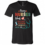 Nurses Shirt, Black, V-Neck T-Shirt Nurses Shirt, Black, V-Neck T-Shirt