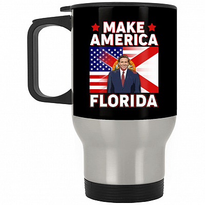 14 oz. Silver Travel Mug