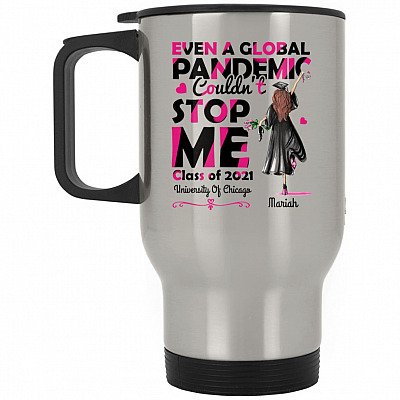 14 oz. Silver Travel Mug