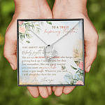 To A Truly Inspiring Fighter You Aren't Alone Nobody Fights Alone Cancer Patient Gift Forever Love Heart Pendant Necklace