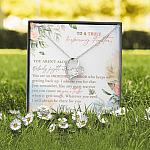 To A Truly Inspiring Fighter You Aren't Alone Nobody Fights Alone Cancer Patient Gift Forever Love Heart Pendant Necklace