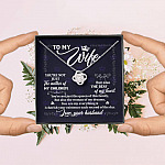 To My Wife You're Not Just the Mother of My Children Love Knot Pendant Necklace