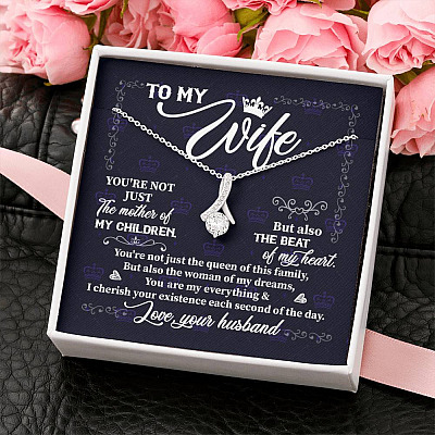 To My Wife You're Not Just the Mother of My Children Alluring Pendant Necklace