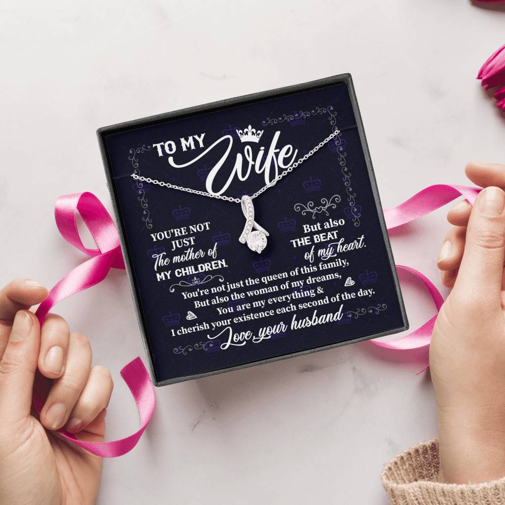 To My Wife You're Not Just the Mother of My Children Alluring Pendant Necklace